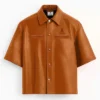 Stegaro Believer Brown Oversized Shirt