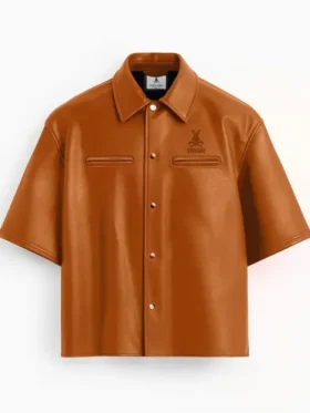Stegaro Believer Brown Oversized Shirt