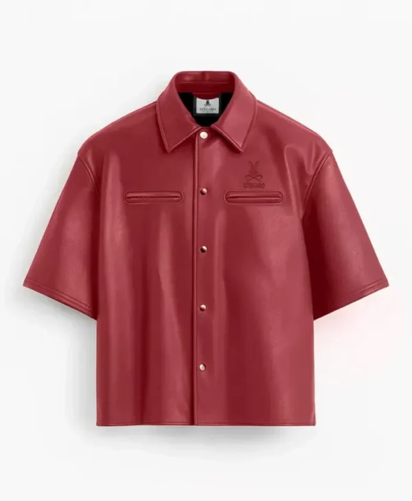 Stegaro Believer Maroon Oversized Shirt