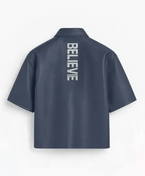 Stegaro Believer Oversized Blue Shirt
