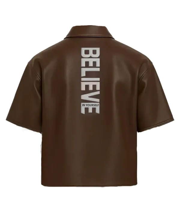 Stegaro Believer Oversized Coffee Brown Shirt