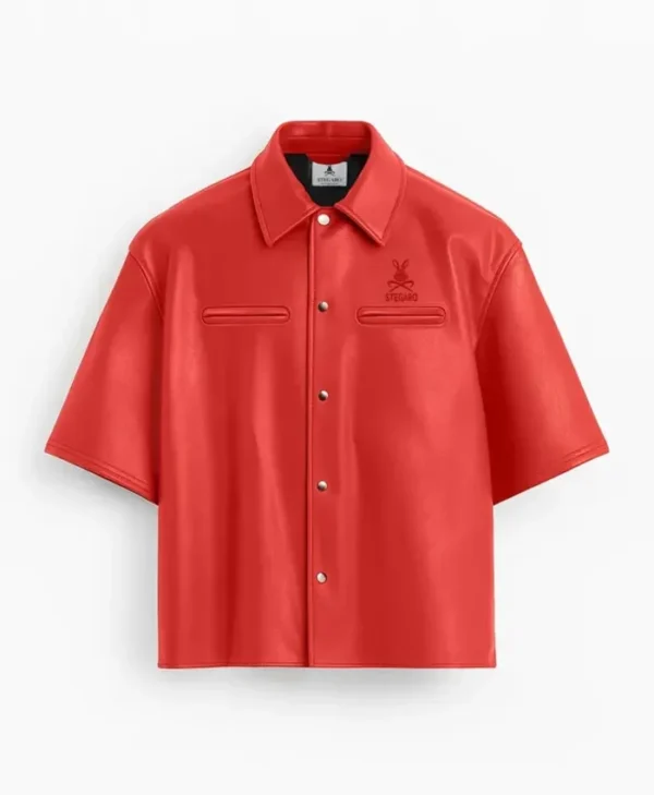 Stegaro Believer Red Oversized Shirt