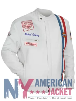 Steve McQueen Grand Prix Leather Jacket