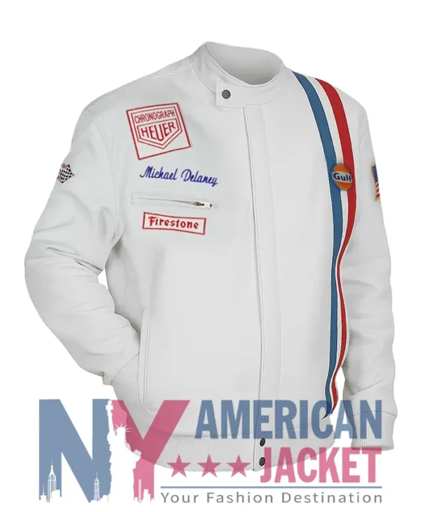 Steve McQueen Grand Prix Leather Jacket