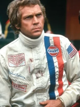 Steve McQueen Leather Grand Prix Jacket