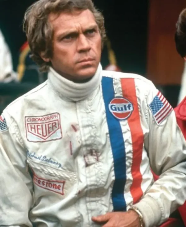 Steve McQueen Leather Grand Prix Jacket