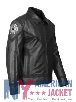 Strange Star Trek Leather New Worlds Black Jacket