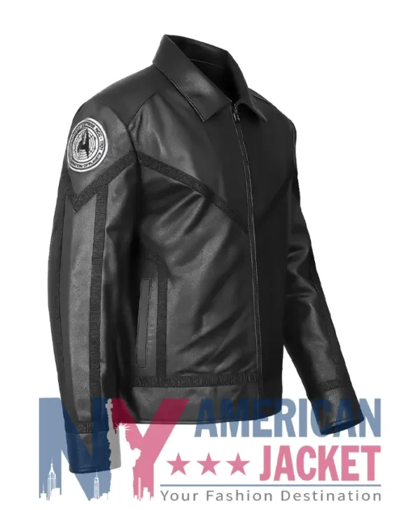 Strange Star Trek Leather New Worlds Black Jacket