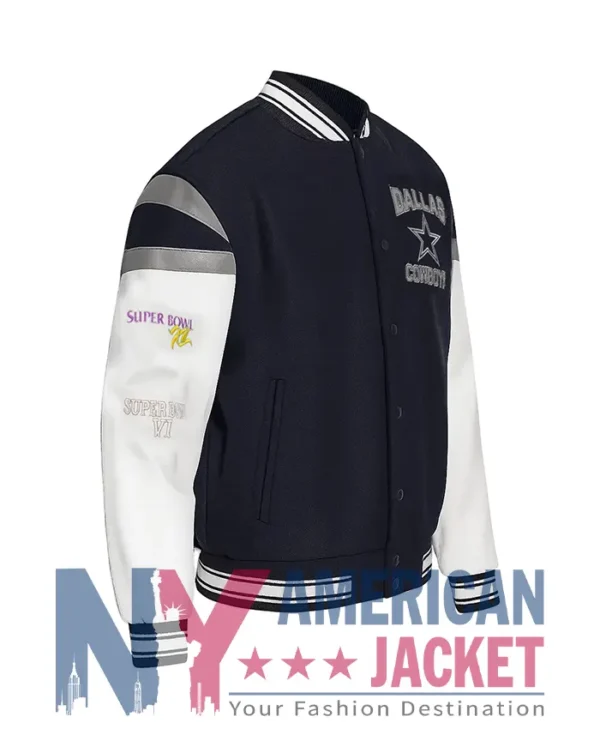 Super Bowl 5x Dallas Champions Cowboys Varsity Jacket
