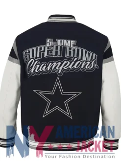 Super Bowl 5x Dallas Cowboys Champions Varsity Jacket