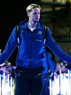 Tech Chelsea Blue Zip-Up Hoodie