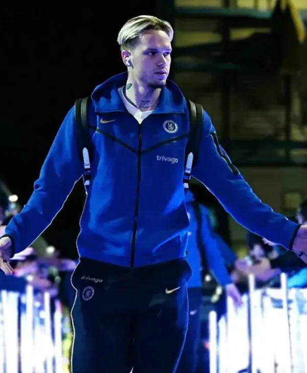 Tech Chelsea Blue Zip-Up Hoodie
