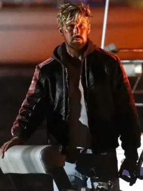 The Fall Guy 2024 Black Ryan Gosling Leather Jacket