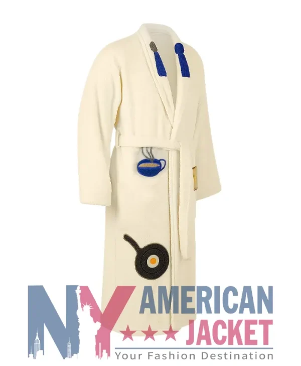 The Nanny S01 Fran Drescher Breakfast OFF-White Robe