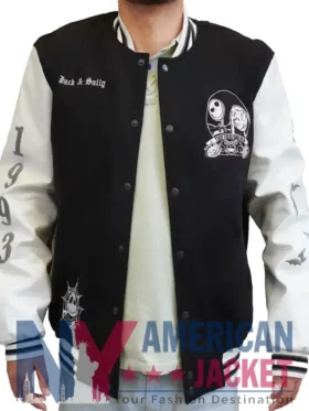 The Nightmare Before Christmas Coffee Letterman Jacket