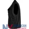 The Virginian James Black Drury Leather Vest