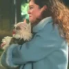 Too Much S01 Megan Stalter Blue Fur Collar Coat