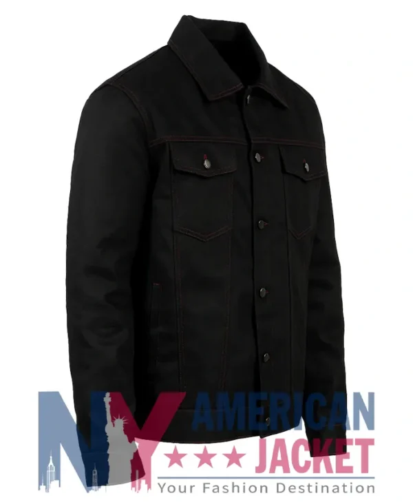 Top Gun Conan O’Brien Event Black Trucker Denim Jacket