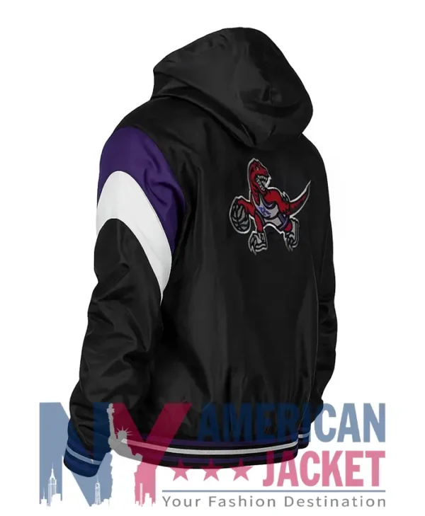 Toronto Raptors Bomber Starter Hooded Vintage Jacket