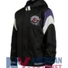 Toronto Raptors Hooded Starter Vintage Bomber Jacket