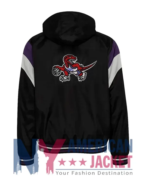 Toronto Raptors Starter Hooded Vintage Bomber Jacket