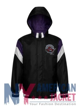 Toronto Raptors Starter Hooded Vintage Bomber Jacket