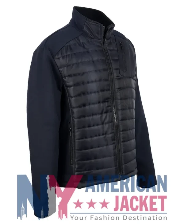 Tracker S01 Justin Hartley Puffer Blue Jacket