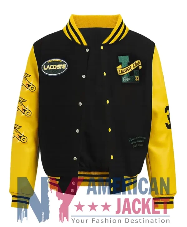 Two-Tone Letterman Lacoste Jacket
