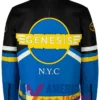 Vanson Blue Motorcycle Leather Jacket