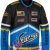 Vanson Leather Motorcycle Blue Jacket