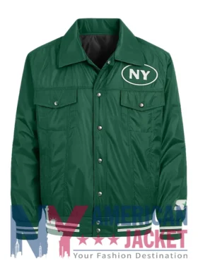 Varsity New York Jets Silver-Tab Trucker Jacket