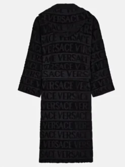 Versace Hooded Black Robe