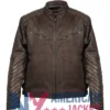 Virgil RST Roadster Air Ce Brown Leather Jacket