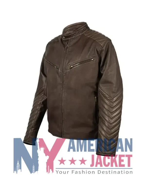 Virgil RST Roadster Air Ce Leather Brown Jacket