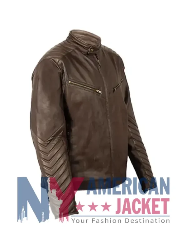 Virgil Roadster RST Brown Air Ce Leather Jacket