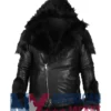 WWE Black Rollins Seth Shearling Jacket