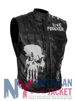 WWE Money In The Bank 2024 Damian Priest Leather Black Vest