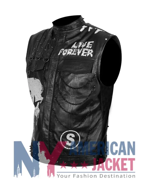 WWE Money In The Bank Damian Priest Black Leather Vest