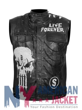 WWE Money In The Bank Priest Damian Black Leather Vest