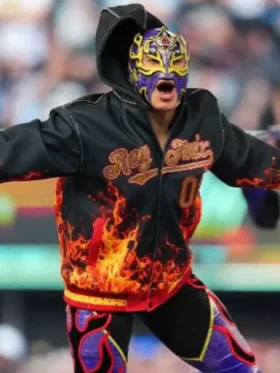 WWE Rey Fenix Hooded SummerSlam 2025 Jacket