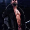WWE Seth Rollins Shearling Black Jacket