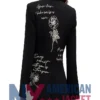 Women's Letter Love Sleeves Feather Blazer