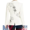 Love Letter Women's Sleeves Feather Blazer