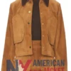 Women's Walters Crop Brown Suede Jacket