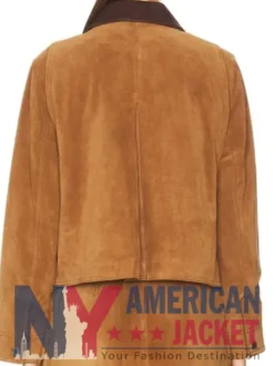 Women's Walters Crop Suede Brown Jacket