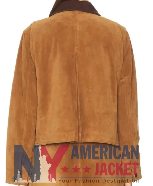 Women's Walters Crop Suede Brown Jacket