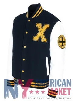 Xavier Institute Letterman Black And White Varsity Jacket