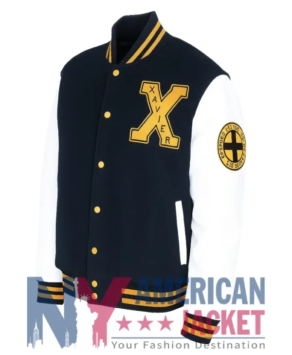 Xavier Institute Letterman Black And White Varsity Jacket