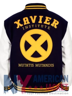 Xavier Institute Varsity Black And White Letterman Jacket