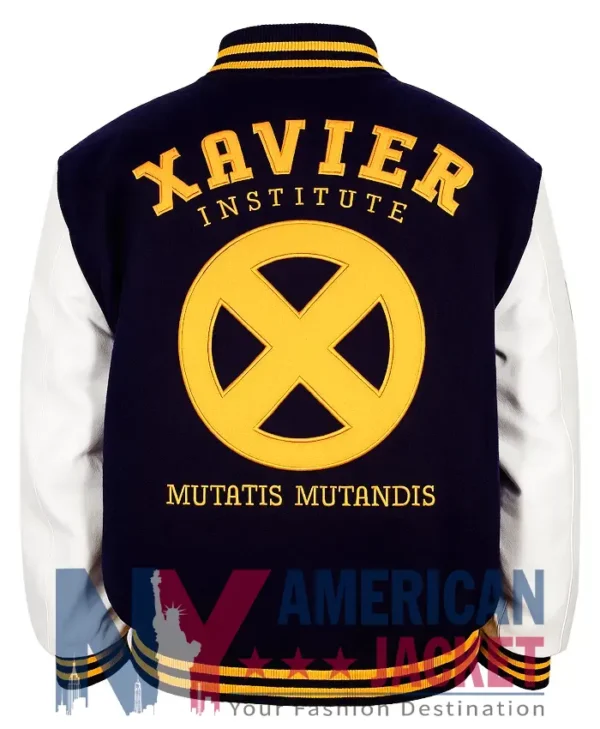 Xavier Institute Varsity Black And White Letterman Jacket